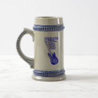 Vintage blaue Gitarre mit motivierend Worten