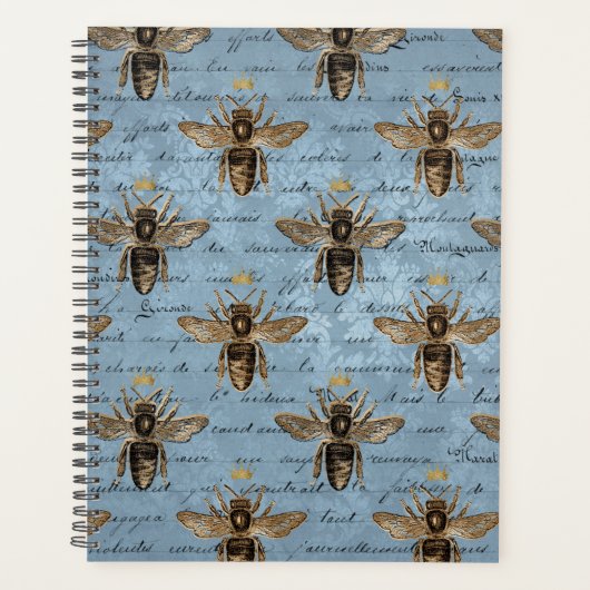 Vintage Blaue Honigbiene Planer (Vorderseite)