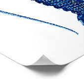 Vintage Blaue Hummer Naturkunde Print#12 Poster (Ecke)