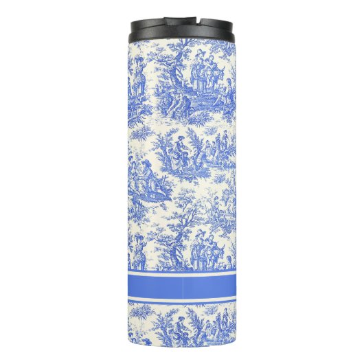 Vintage blaue Joule Thermosbecher (Rückseite)