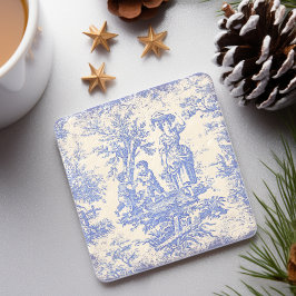 Vintage blaue Kindertoile de jouded Steinuntersetzer