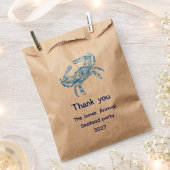Vintage Blaue Krabbe - personalisiert Geschenktütchen (Ausgeschnitten)
