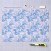 Vintage blaue Kröte Seidenpapier (Handwerk)