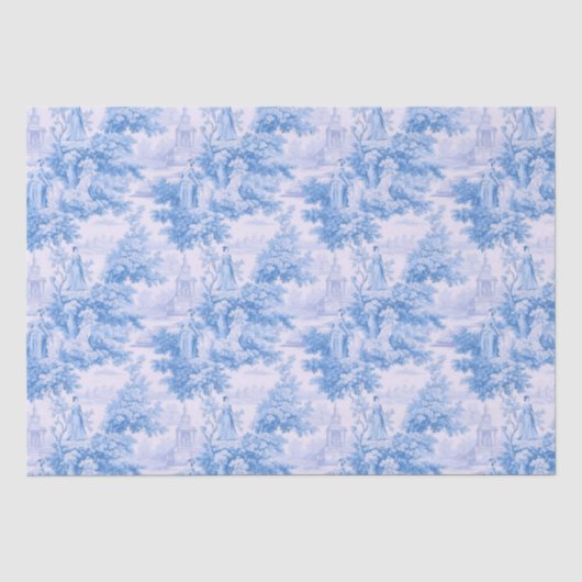 Vintage blaue Kröte Seidenpapier (Vorderseite)