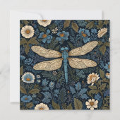 Vintage blaue Libelle (Rückseite)