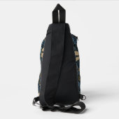 Vintage blaue Libelle Crossbody Bag (Rückseite)