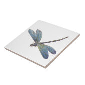 Vintage blaue Libelle Fliese (Seite)