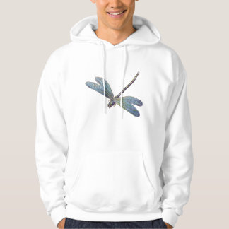 Vintage blaue Libelle Hoodie
