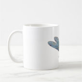 Vintage blaue Libelle Kaffeetasse (Links)