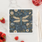Vintage blaue Libelle Serviette (Beispiel)