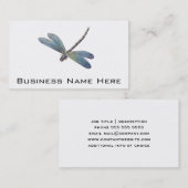 Vintage blaue Libelle Visitenkarte (Vorne/Hinten)