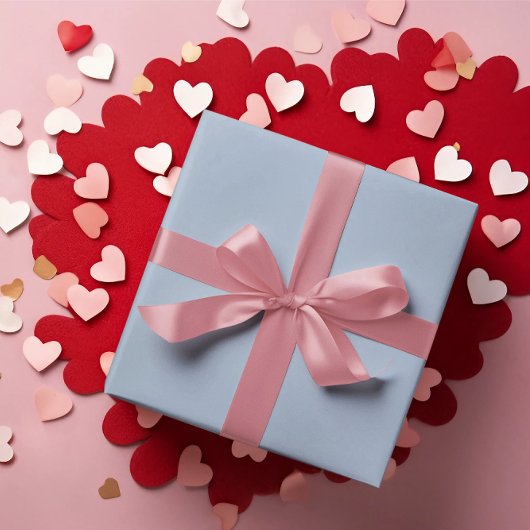 Vintage blaue Papiertücher Geschenkpapier Set