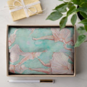 Vintage blaue Pastelle Tiny Dancer Print Seidenpapier (Geschenk)