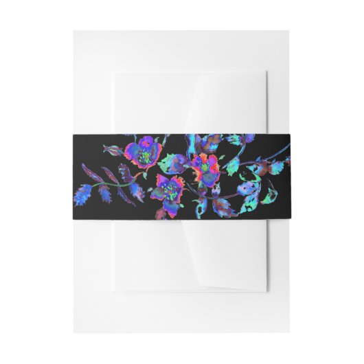 Vintage blaue Rose Einladungsbanderole (Vorderseite Beispiel)