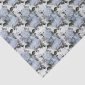 Vintage blaue Rose Seidenpapier (Ausschnitt)