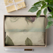 Vintage blaue Rose und Dragonfly-Dekoupage Seidenpapier (Geschenk)