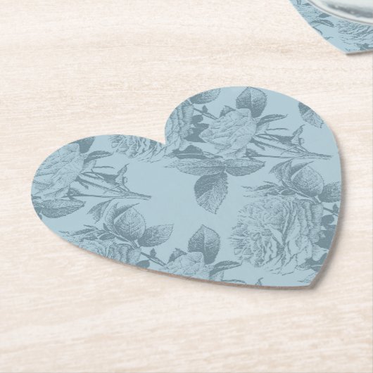 Vintage blaue Rose Untersetzer (angewinkelt)