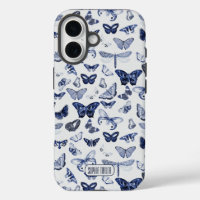Vintage blaue Schmetterlinge