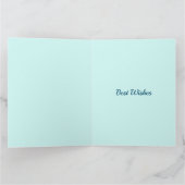 Vintage blaue Sterne Name wird gut Karte (Innenseite)