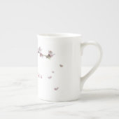 Vintage blaue Tits Porzellantasse (Rechts)