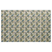 Vintage Blaue Vögel und Heilige Heilige Berge Stoff (Fat Quarter (45,7 x 55,9 cm))