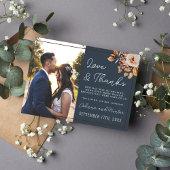 Vintage blauer Herbst getrocknete Blume Danke