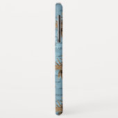 Vintage Blauer Honigbiene Case-Mate iPhone Hülle (Hinten/Links)