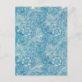 Vintage Blauer Marigold Postkarte (Vorderseite)