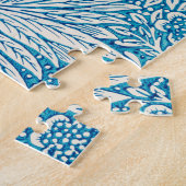 Vintage Blauer Marigold Puzzle (Seite)