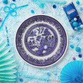 Vintage Blauer Wildpattern ca. 1790 Pappteller (Party)