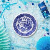 Vintage Blauer Wildpattern ca. 1790 Pappteller (Party)