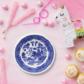 Vintage Blauer Wildpattern ca. 1790 Pappteller (Party)