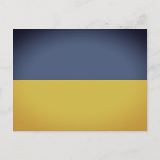 Vintage blaugelbe ukrainische Flaggenkarten Postkarte (Vorderseite)