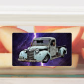 Vintage Blaulastwagen Etiketten (Befestigt)
