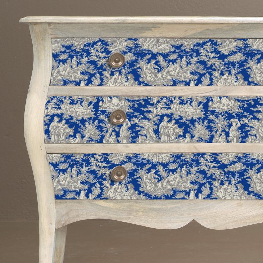 Vintage bläulich dunkelblaue Jouilette Seidenpapier