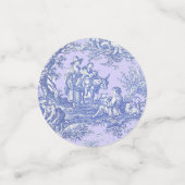 Vintage bläuliche lila Jouilette Konfetti (Klein Vorderseite)