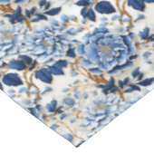 Vintage Blautönen Tischdecke (Schrägansicht)