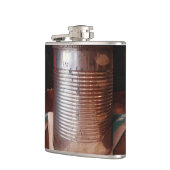 Vintage Blechdose-angesagte Flasche Flachmann (Links)
