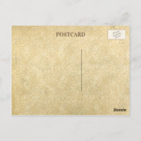 Vintage, bleifreies Papier - Postkarte
