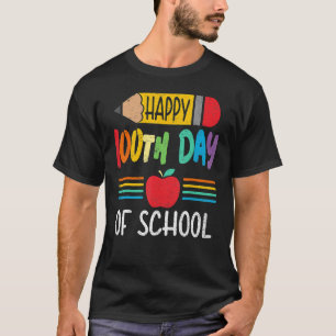 Vintage Bleistift Frohen 100. Schultag Lehrer B T-Shirt