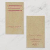 Vintage Bleistifte Visitenkarte (Vorne/Hinten)