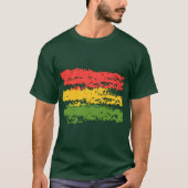 Vintage Blick Rasta Streifen T-Shirt (Vorderseite)