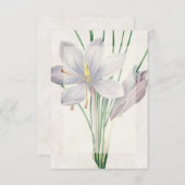 Vintage Blindenhochzeit Einladung (Vorne/Hinten)