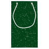 Vintage blinzelnde schwarze Sankt-Pop-Kunst Kleine Geschenktüte (Rückseite)