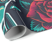 Vintage Blitztätowierungen nahtlos  Geschenkpapier (Rolleneckpunkt)