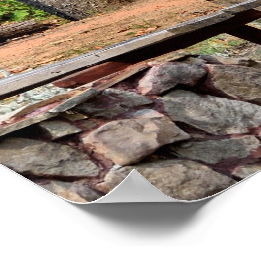 Vintage Blockhütte Poster (Ecke)