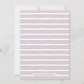 Vintage Bloms Blumenhochzeit - Lila (Rückseite)