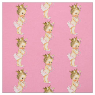 Vintage blonde kleine Prinzessin Stoff
