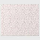Vintage Bloom Blush Rosa - Neutral Geschenkpapier (Flach)