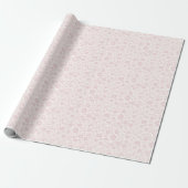 Vintage Bloom Blush Rosa - Neutral Geschenkpapier (Ungerollt)